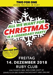 Tickets für All-we-want-for-Christmas-Party! am 14.12.2018 - Karten kaufen